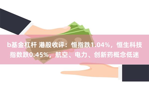 b基金杠杆 港股收评：恒指跌1.04%，恒生科技指数跌0.45%，航空、电力、创新药概念低迷