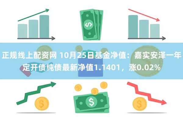 正规线上配资网 10月25日基金净值：嘉实安泽一年定开债纯债最新净值1.1401，涨0.02%