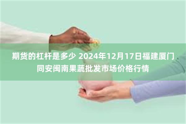 期货的杠杆是多少 2024年12月17日福建厦门同安闽南果蔬批发市场价格行情