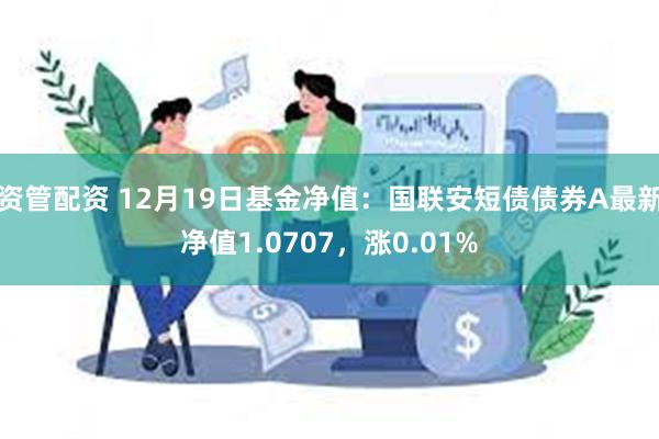 资管配资 12月19日基金净值：国联安短债债券A最新净值1.0707，涨0.01%